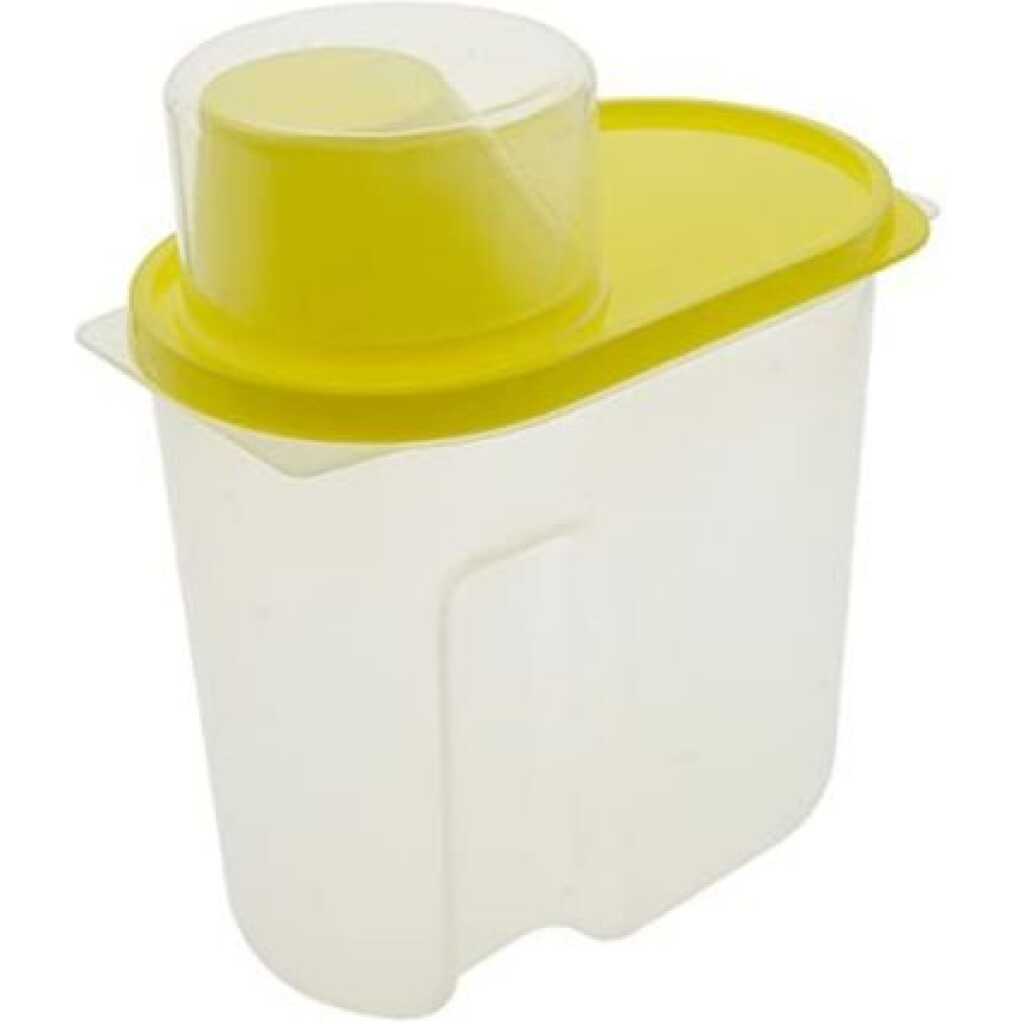 2.5 Litre Food Plastic Storage Grains Cereal Container, Yellow