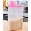 2.5 Litre Food Plastic Storage Grains Cereal Container, Pink