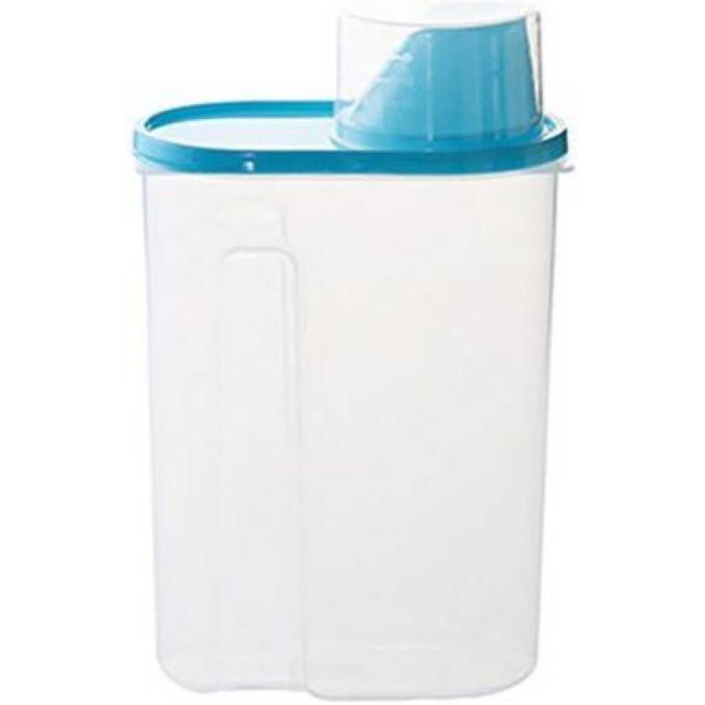 2.5 Litre Food Plastic Storage Grains Cereal Container, Blue