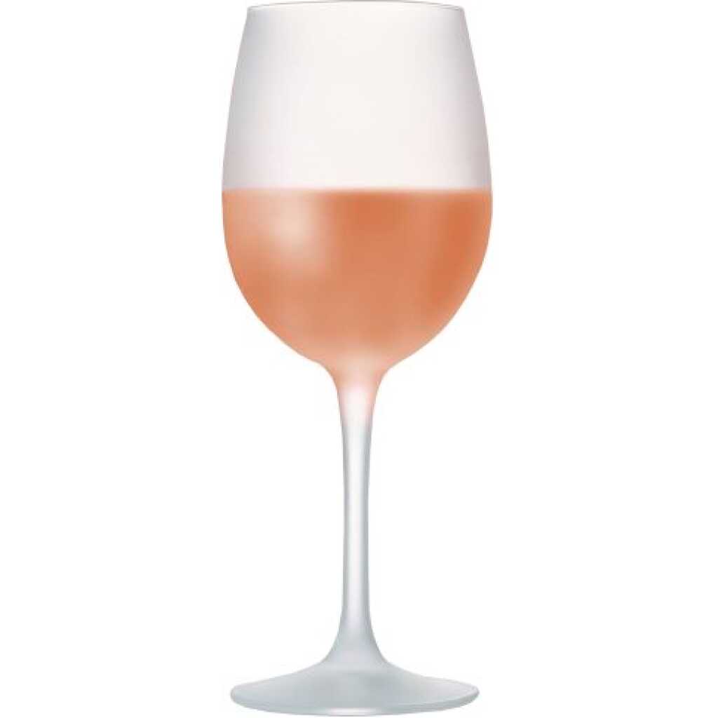 6 Pieces Of Colored Juice Wine Frosted Glass With Ice Effect - White
