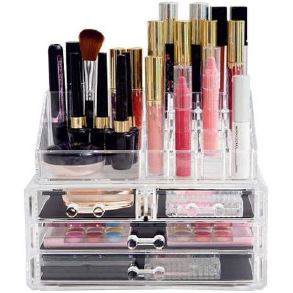 Acrylic Cosmetics Makeup Organizer Storage Box Drawers - Clear