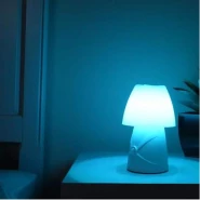 Sensor Brite Dream Glow Night Lamp, Motion Sensing LED Table Lamp, Color Changing RGB LED Lamp, Dimmable LED Desk Lamp - White