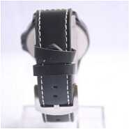 Naviforce Faux Leather Strapped Dual Men's Designer Watch - Black