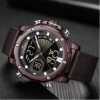 Naviforce Luxury Leather Strapped Watch - Brown
