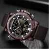 Naviforce Luxury Leather Strapped Watch - Brown