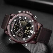 Naviforce Luxury Leather Strapped Watch - Brown