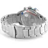 Naviforce Men's Luxury Digital And Analog Designer Watch - Silver