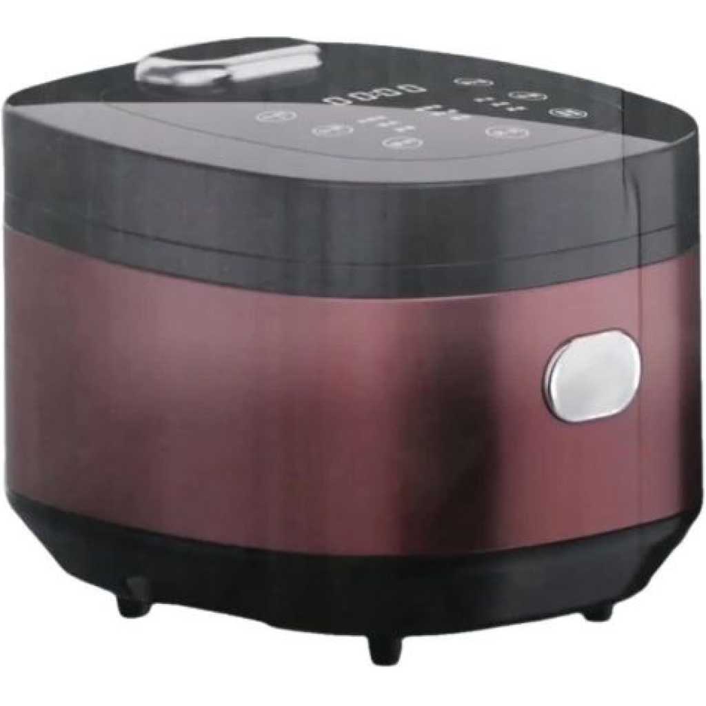 5L Digital Smart Steamer Multifunction Pressure Rice Cooker- Maroon.