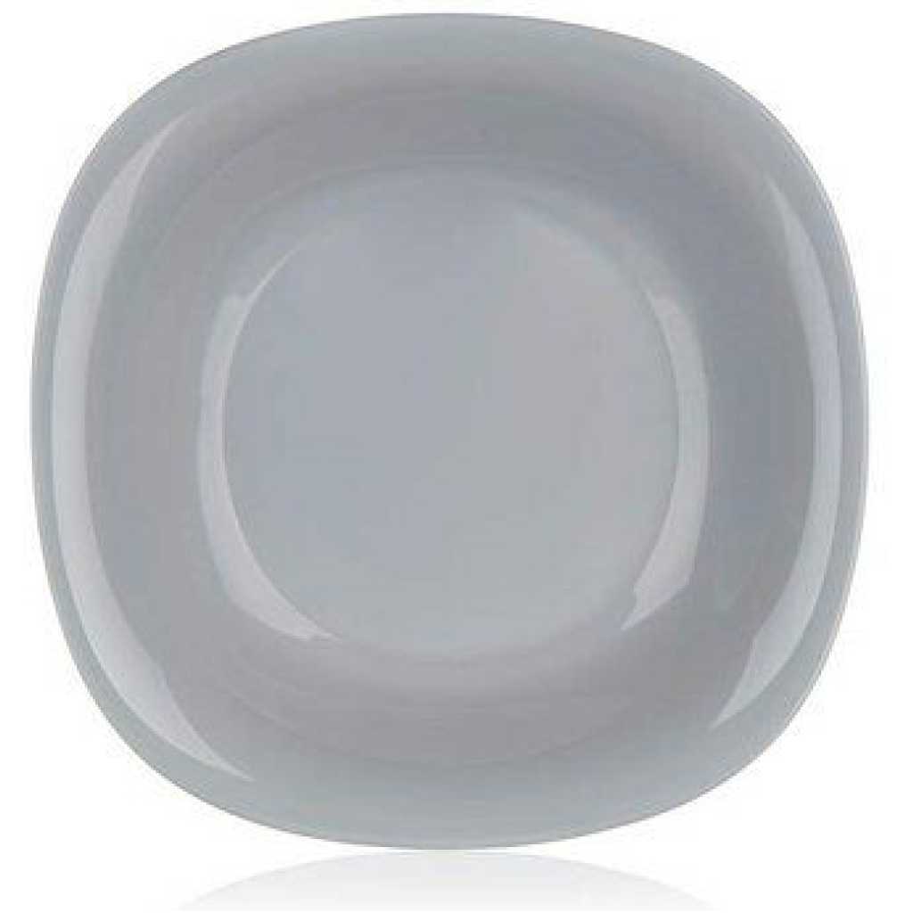 Luminarc 6 Pieces Of Luminarc Square Plain Bowl Soup Plates -Grey.