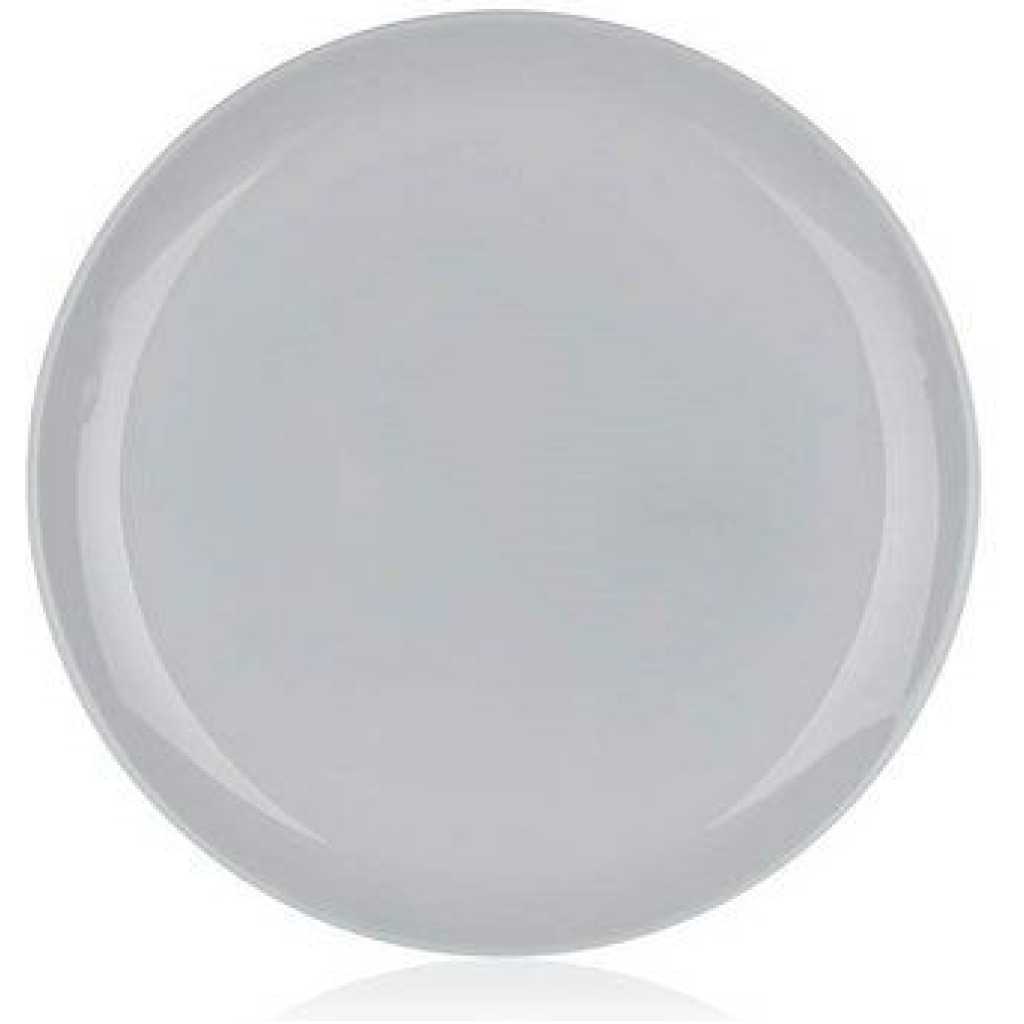 Luminarc 6 Pieces Of Luminarc Round Plain Design Dinner Plates - Grey.