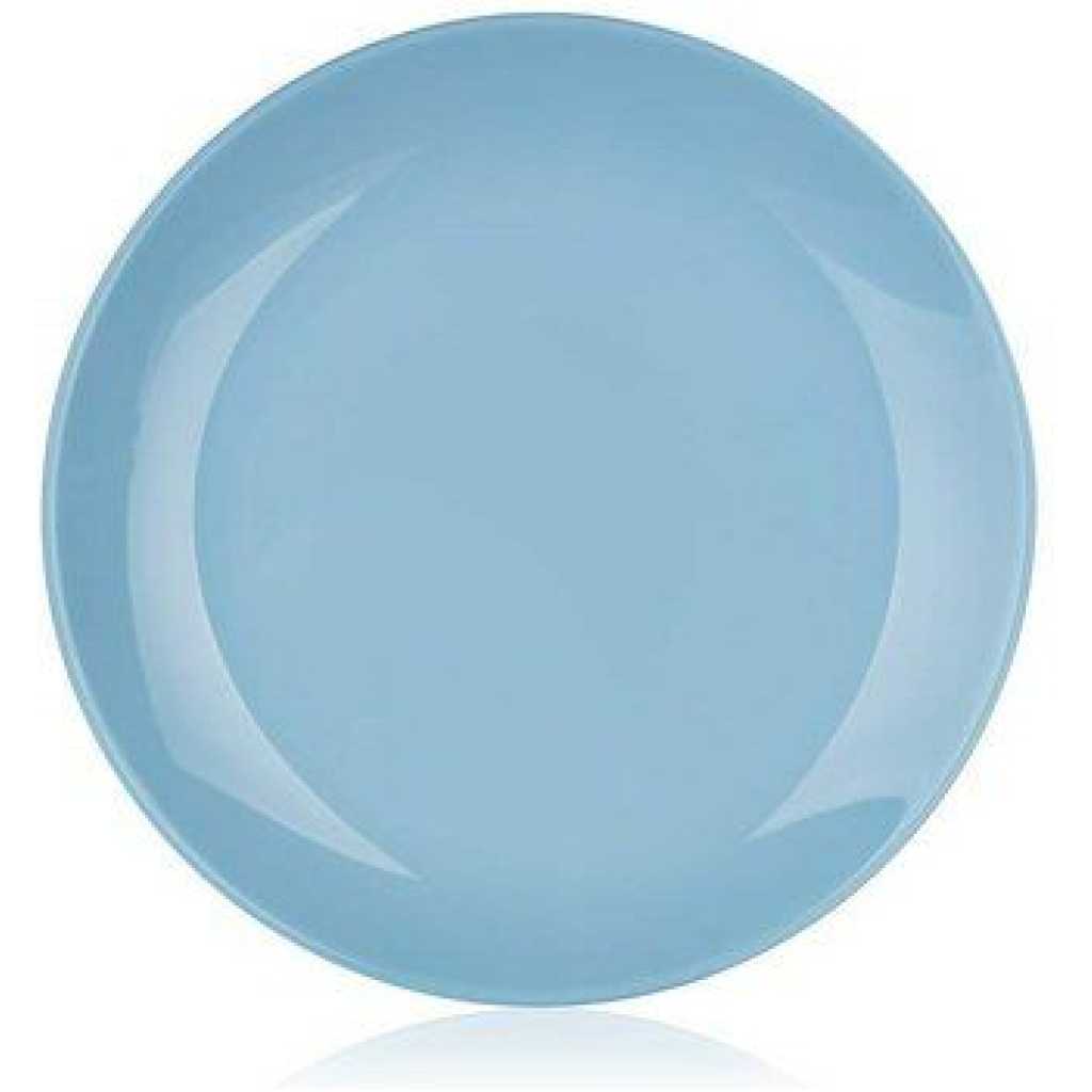 Luminarc 6 Pieces Of Luminarc Round Plain Design Dinner Plates – Blue Accent Plates TilyExpress 6