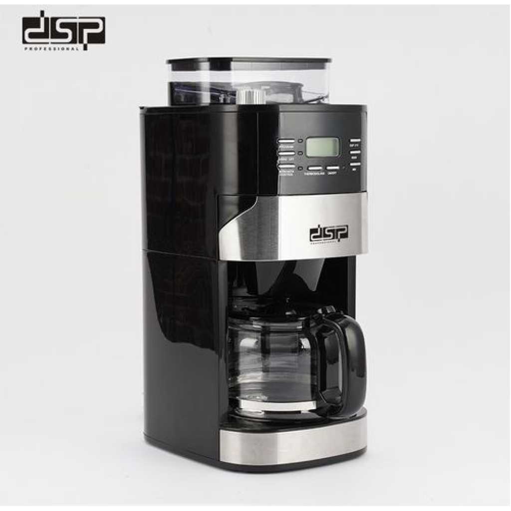 Dsp 2 In1 Automatic Electric Espresso Coffee Maker Machine - Black