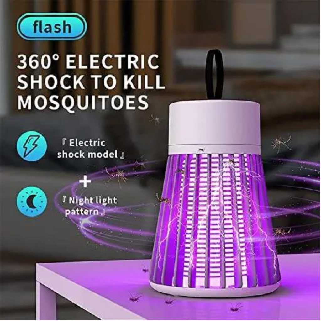 LED Mosquito Killer Trap Lamp Electric Shock Bug Zapper For Insects Fly Screen - Multi-colours