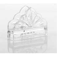 High Quality Crystal Glass Saviet Napkin Holder- Clear.