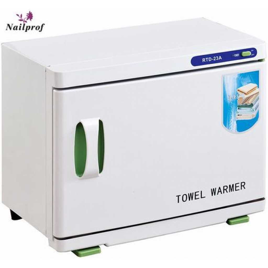 3-IN-1 UV Sterilizer Cabinet Hot Towel Warmer 16L - White