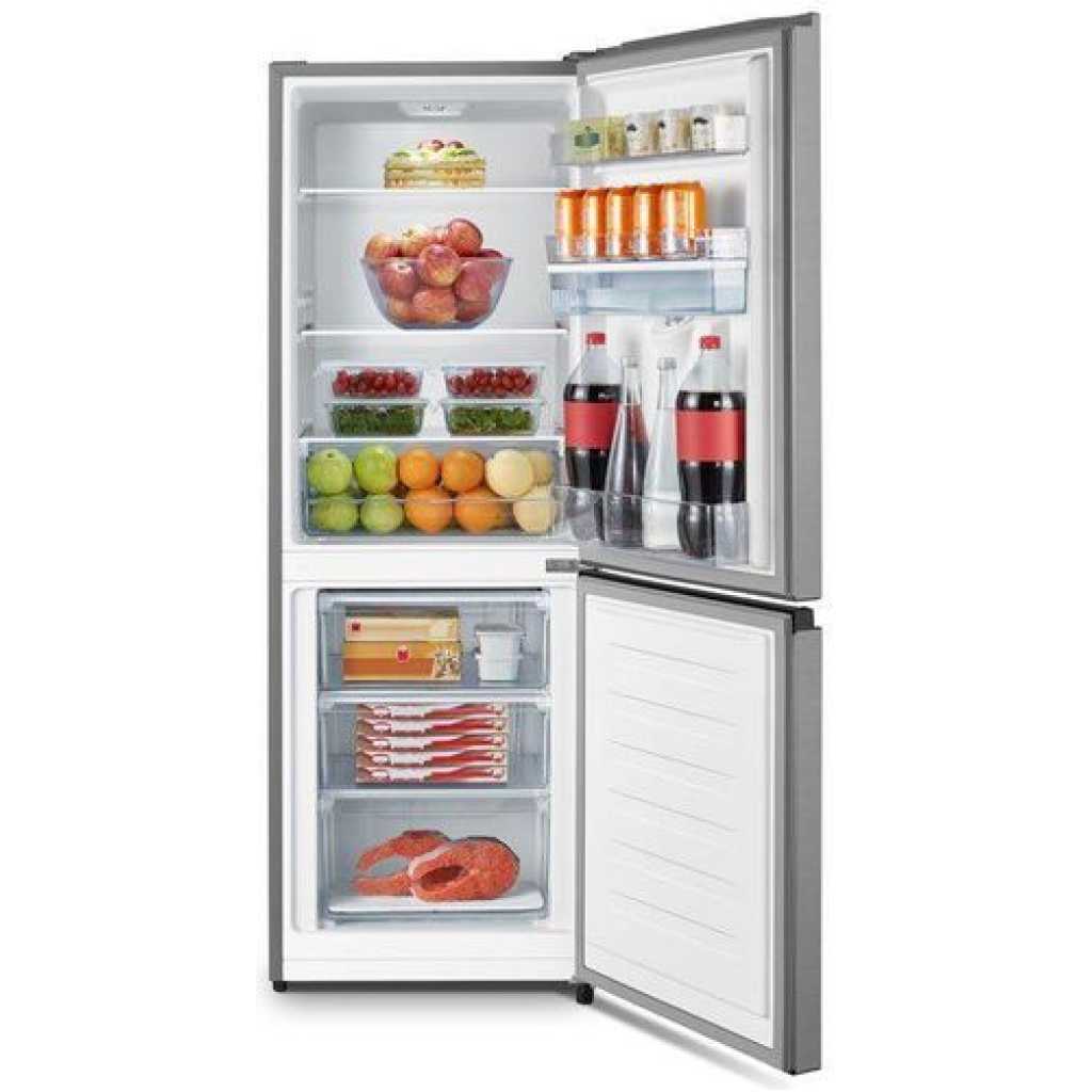 Hisense 310 - Litre Fridge, H310BI-WD Bottom Mount Frost Free Refrigerator With Water Dispenser - Inox