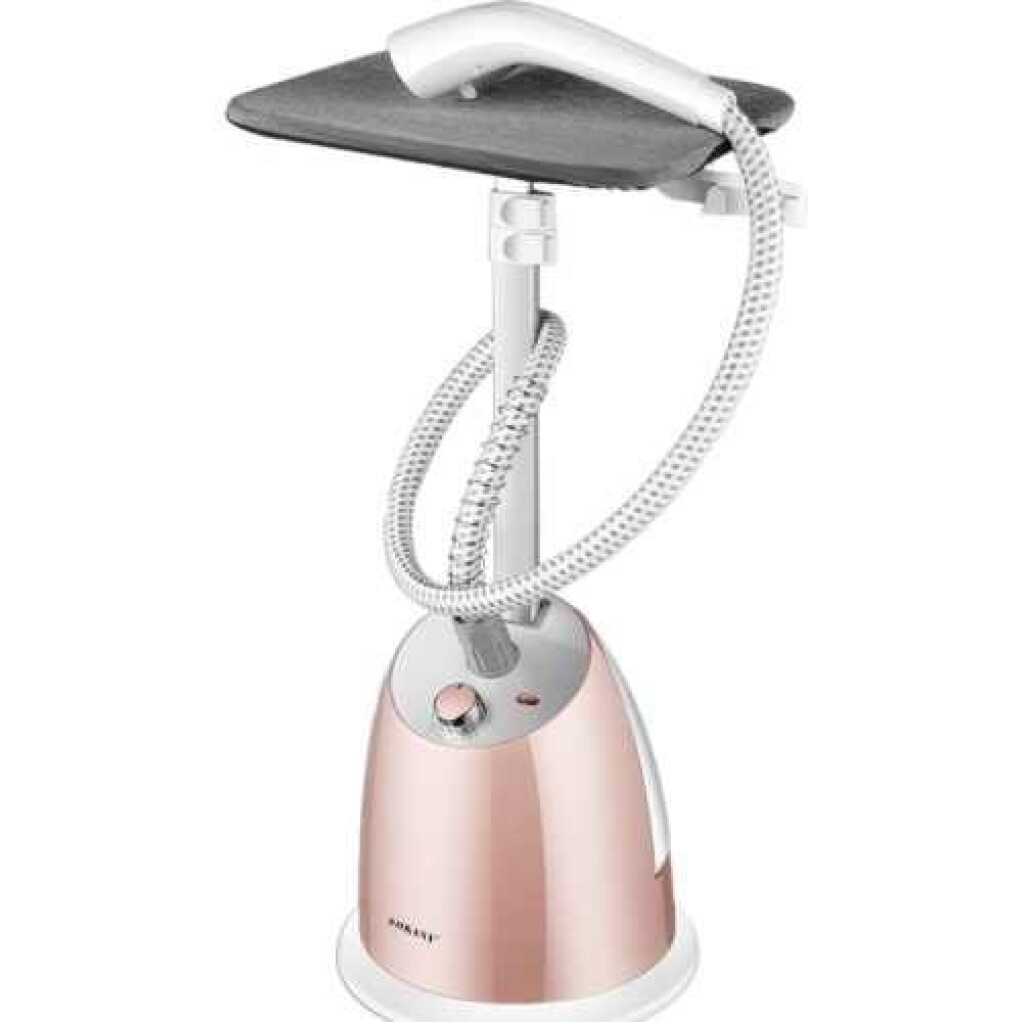 Sokany Vertical Garment Steamer Water Capacity 2.2L Electric Pump 2.0Bar 2200W- Pink .