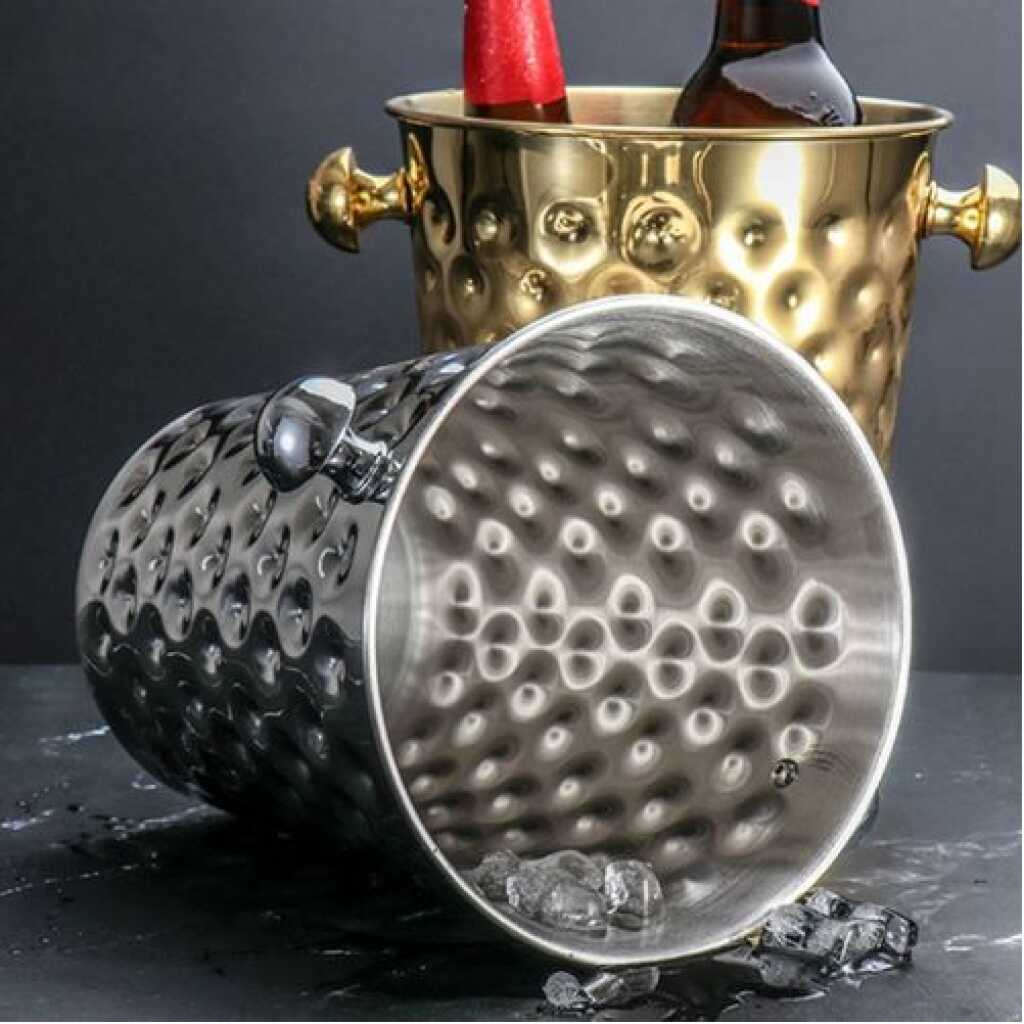 5 Litre Stainless steel Champagne, Wine Ice Bucket - Silver.