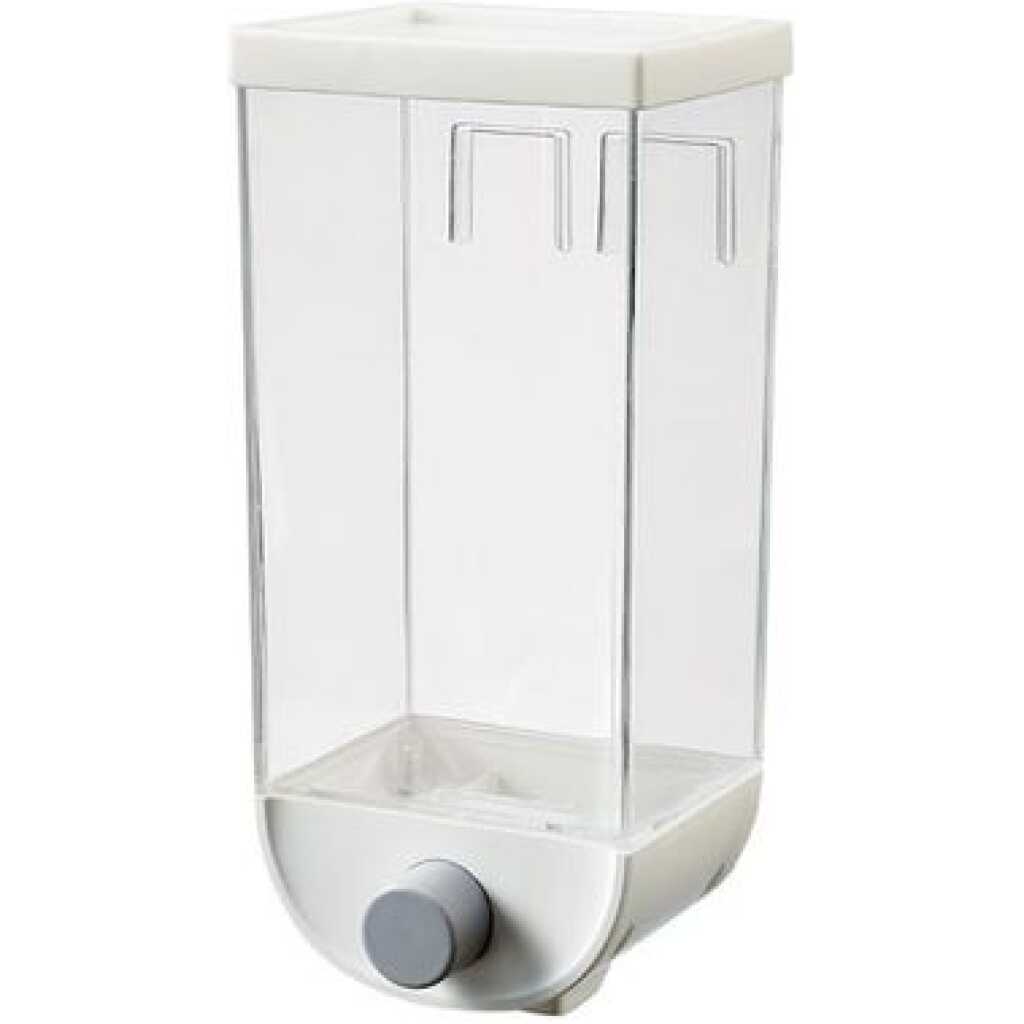 Wall-Mounted Cereal Dispenser, Food Storage Container Organizer Box