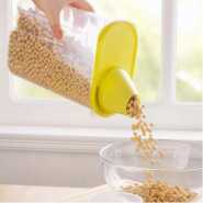 2.5 Litre Food Plastic Storage Grains Cereal Container, Yellow