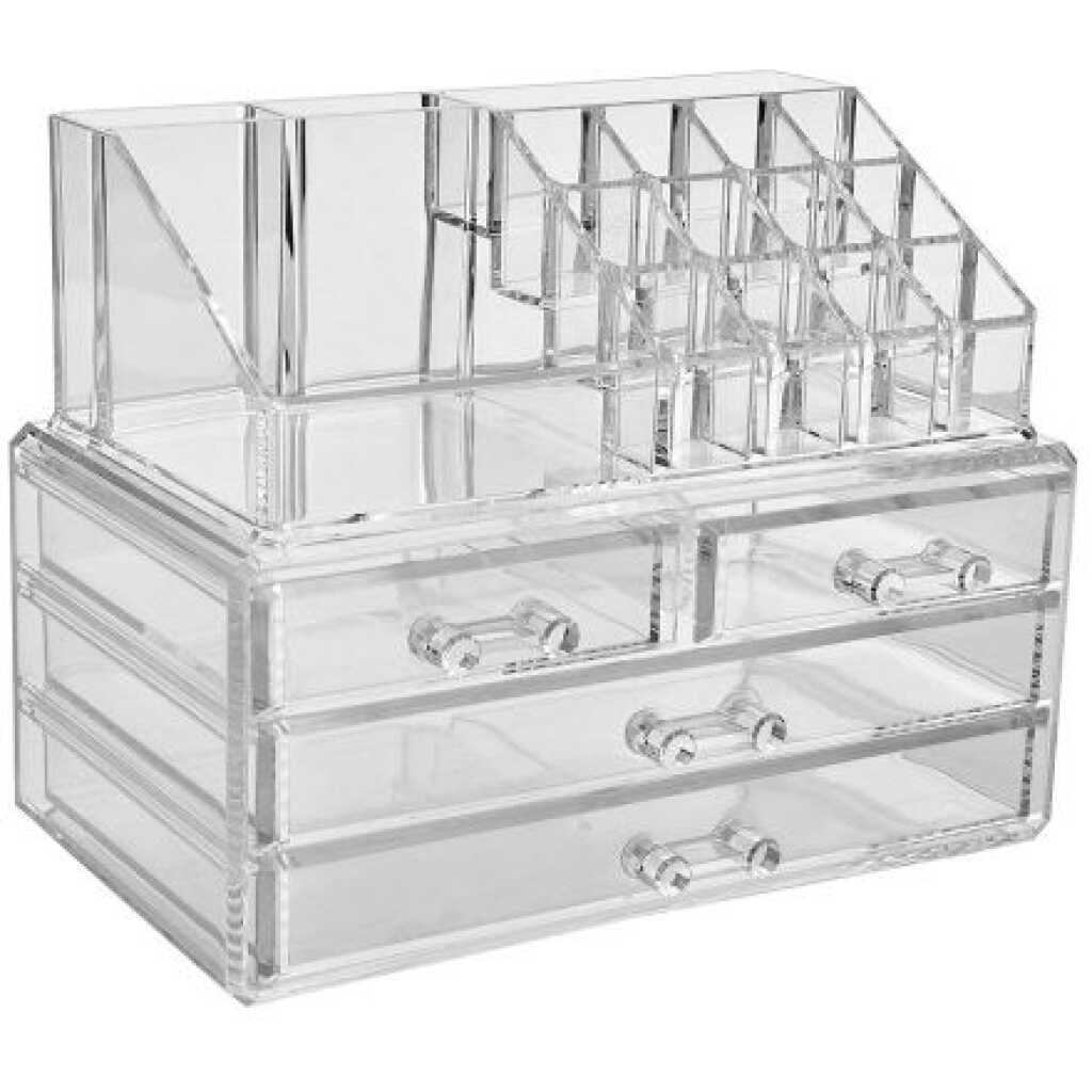 Acrylic Cosmetics Makeup Organizer Storage Box Drawers - Clear