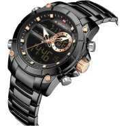 Naviforce Chronograph Men's Dated And Water Resistant Watch - Black
