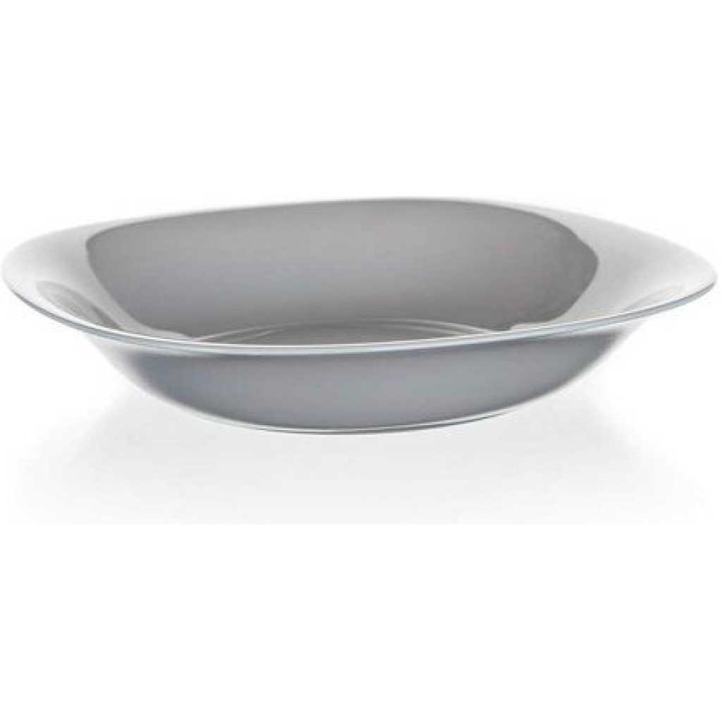 Luminarc 6 Pieces Of Luminarc Square Plain Bowl Soup Plates -Grey. Plates TilyExpress 2