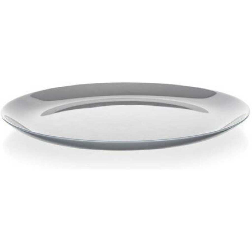 Luminarc 6 Pieces Of Luminarc Round Plain Design Dinner Plates – Grey. Plates TilyExpress 2