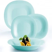 Luminarc 18 Piece Luminarc Plates, Side Plates And Bowls Dinner Set - Green