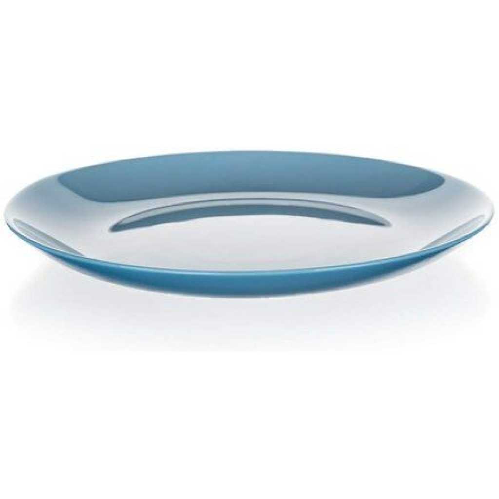 Luminarc 6 Pieces Of Luminarc Round Plain Design Dinner Plates - Blue