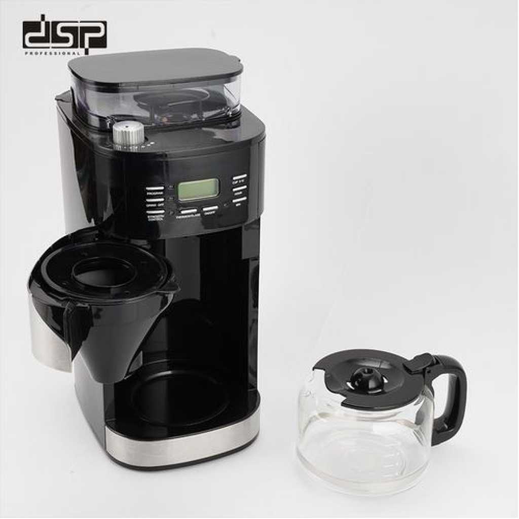 Dsp 2 In1 Automatic Electric Espresso Coffee Maker Machine - Black