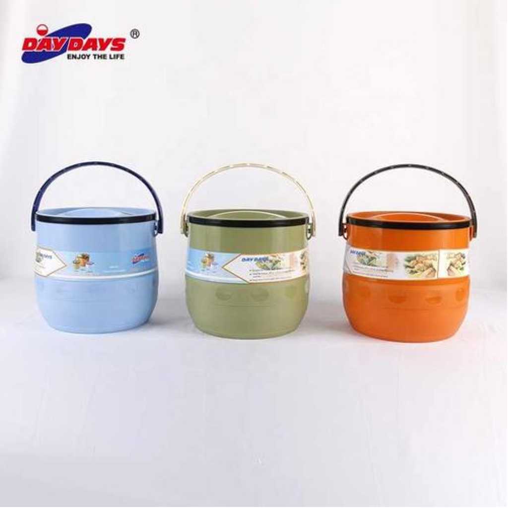 Daydays 3 Pc Insulated Lunch Box Food Warmer Jar Storage Container - Multi-colours