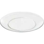 Clear Glass Round Side Plates, 6PCS – Colorless Accent Plates TilyExpress