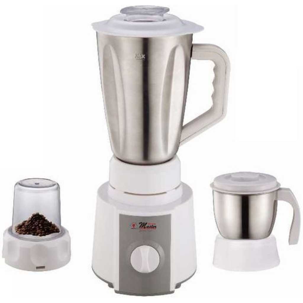 Electro Master EM-BL-1069 3-in-1 Stainless Steel Blender -1.5L White