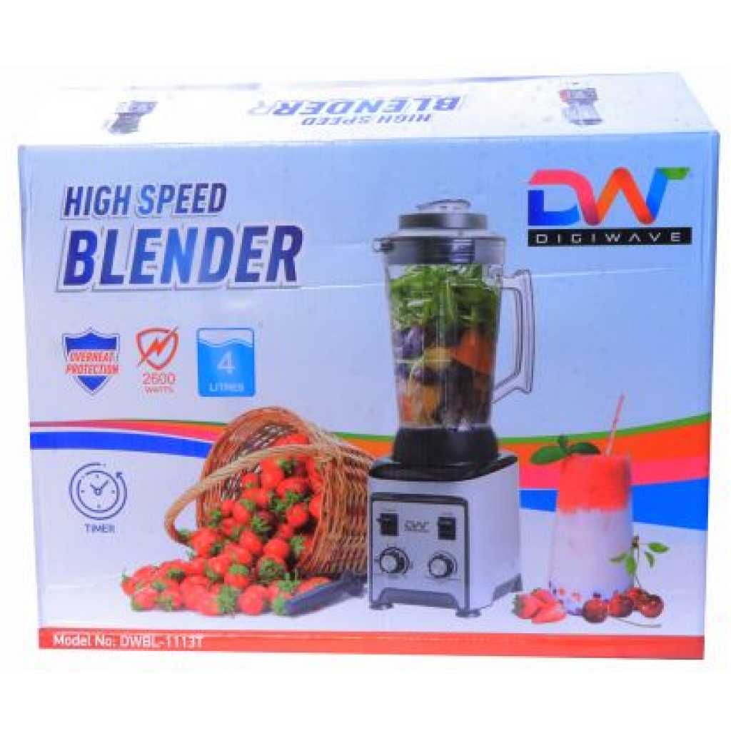 Digiwave DWBL - 1113T 4.0L High-Speed Commercial Blender - Black