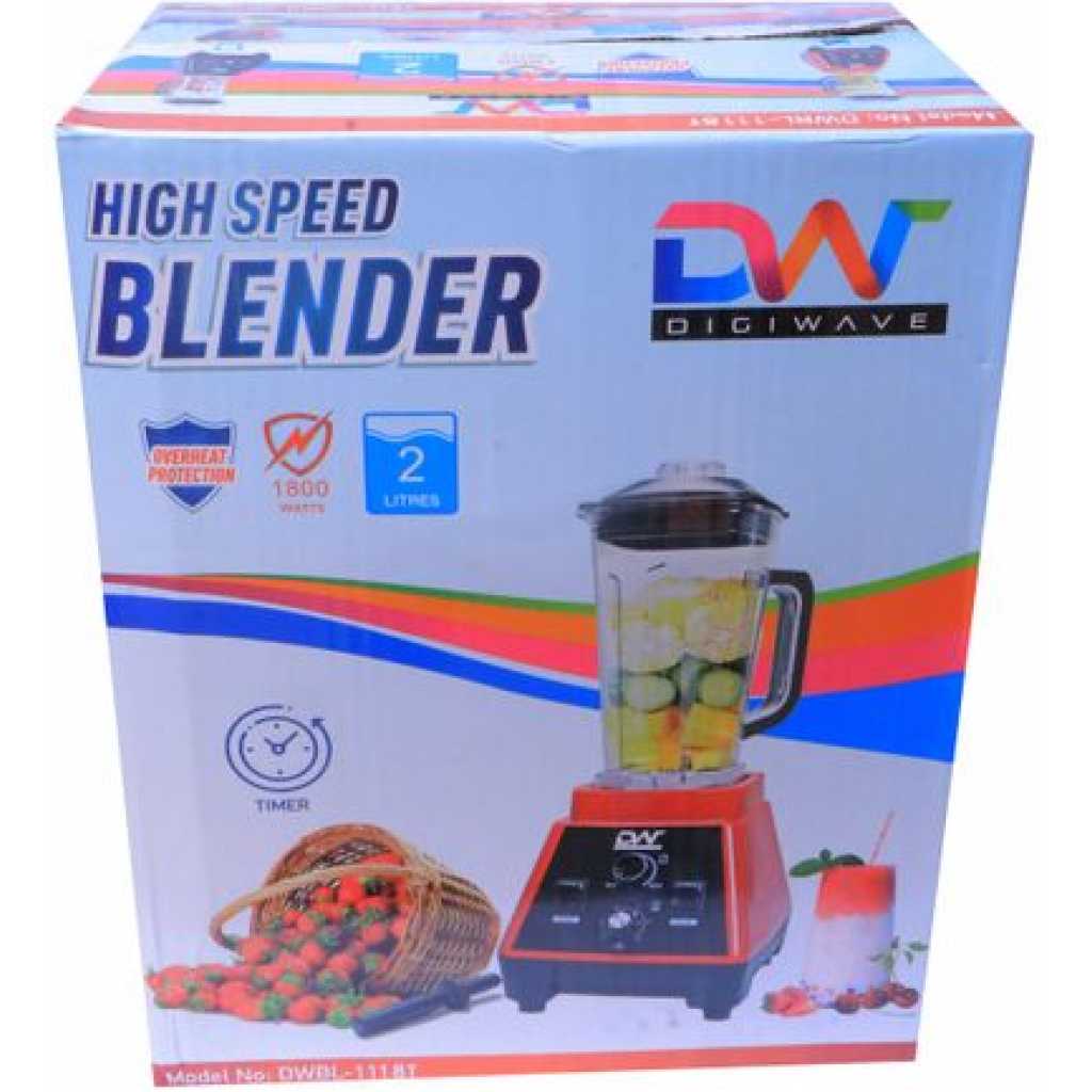 Digiwave DWBL-1118T 2.0L High Speed Commercial Blender - Black