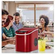 Portable Countertop Electric Ice Maker High Capacity Up To 26 Lbs Per Day- Red. Small Appliances TilyExpress