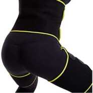 3in1 Sweat Slim Thigh Trimmer, Waist Trainer Slimming Belt-Black/Yellow Waist Trimmers TilyExpress