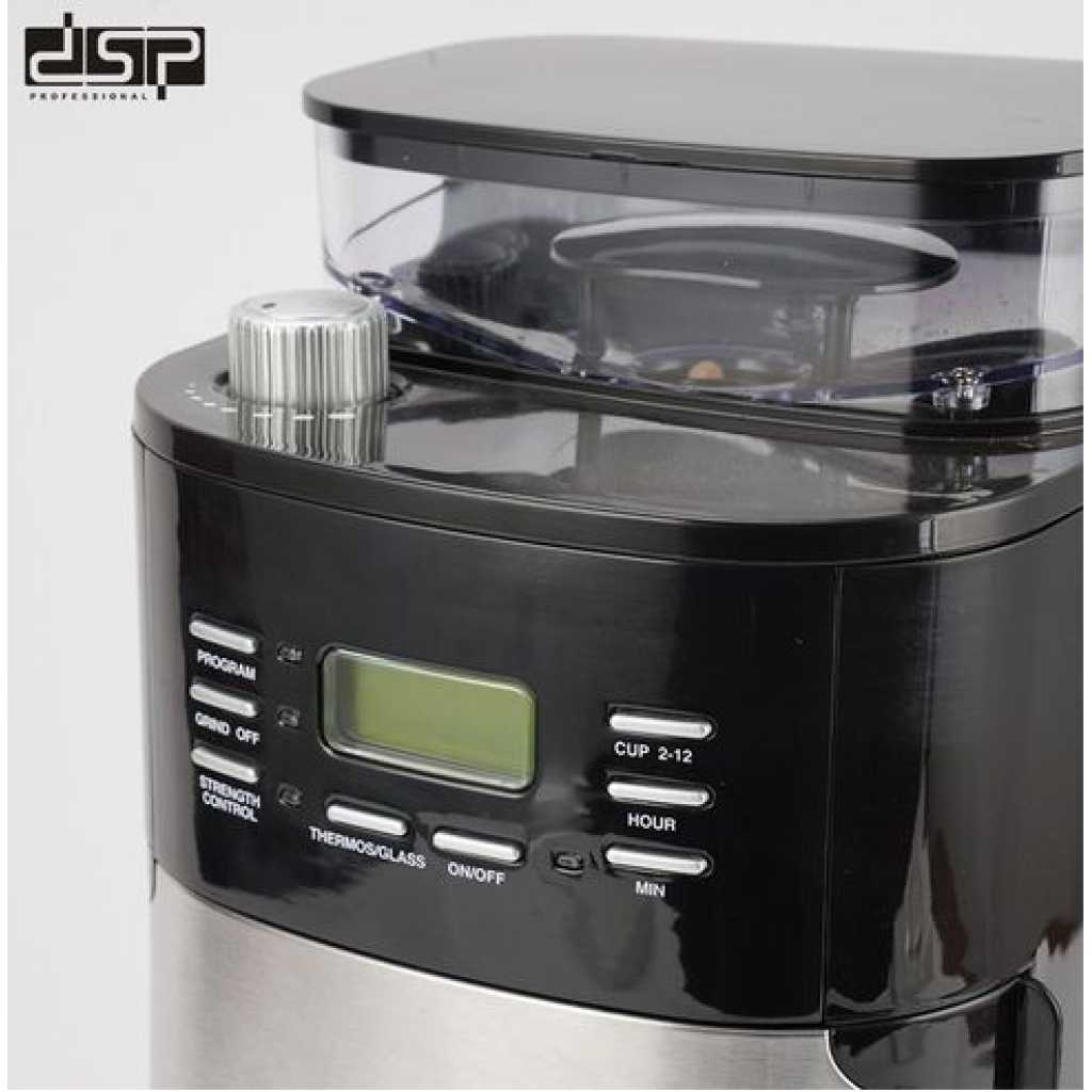 Dsp 2 In1 Automatic Electric Espresso Coffee Maker Machine - Black
