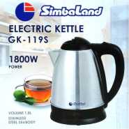 Simbaland Electric Kettle GK-119S, 1800W, 1.8L, Stainless Steel 304 Body Electric Kettles TilyExpress