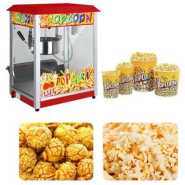 Commercial Electric Popcorn Maker Machine Movie Popcorn 1300W - Roof Top - Multi-colour