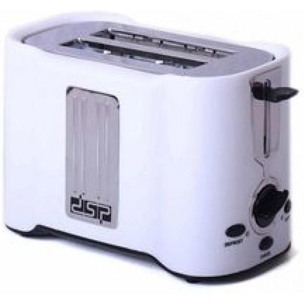 Dsp Light Food 2 Slice Electric Breakfast Bread Toaster Oven -Black, White