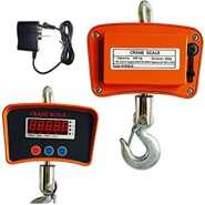 1 Tonne Rechargeable Hanging Crane Weighing Scale - Black