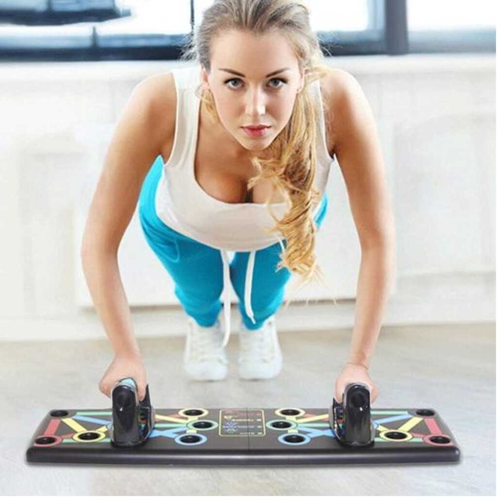 Foldable Push Up Board Multifunctional Body Comprehensive Exercise Stands Slimming Gym Training