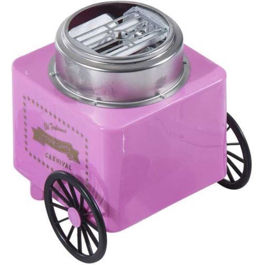 Mini Electric Floss Cotton Candy Maker Cart Sugar Yarn Machine- Multi-colour.