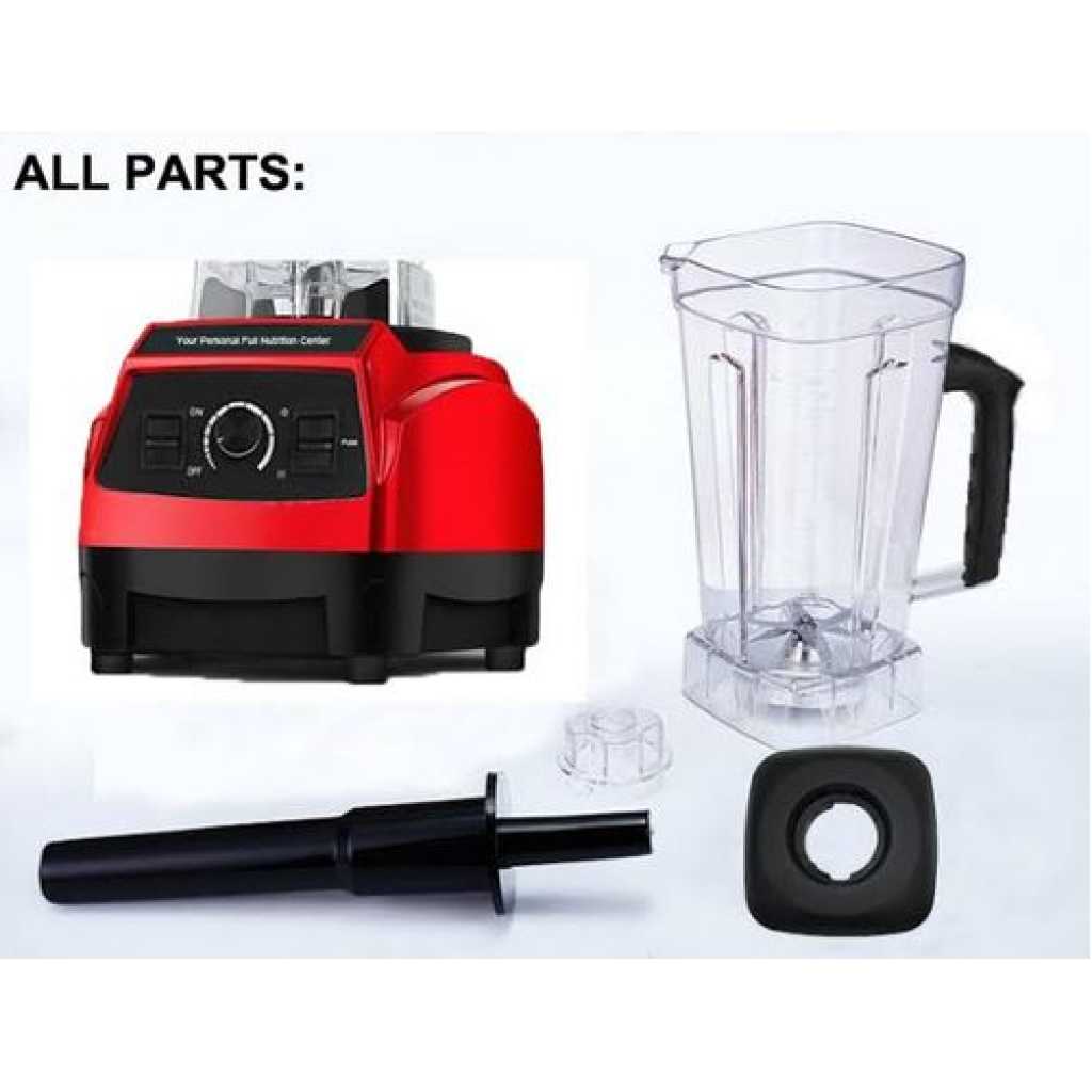 Commercial Blender Powerful for Heavy Duty 2L - Red,Black