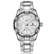 Naviforce New Luxury Brand Waterproof Professional Chain Designer Watch - Silver