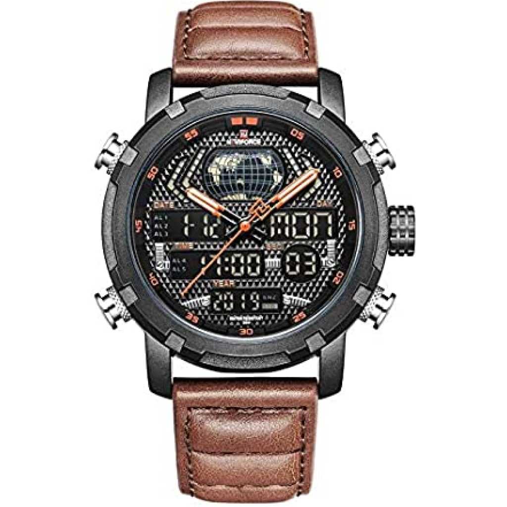 Naviforce Dual Display Chronograph Date Military Digital Analog Sport Men s Wrist Watches NF9160 TilyExpress Uganda