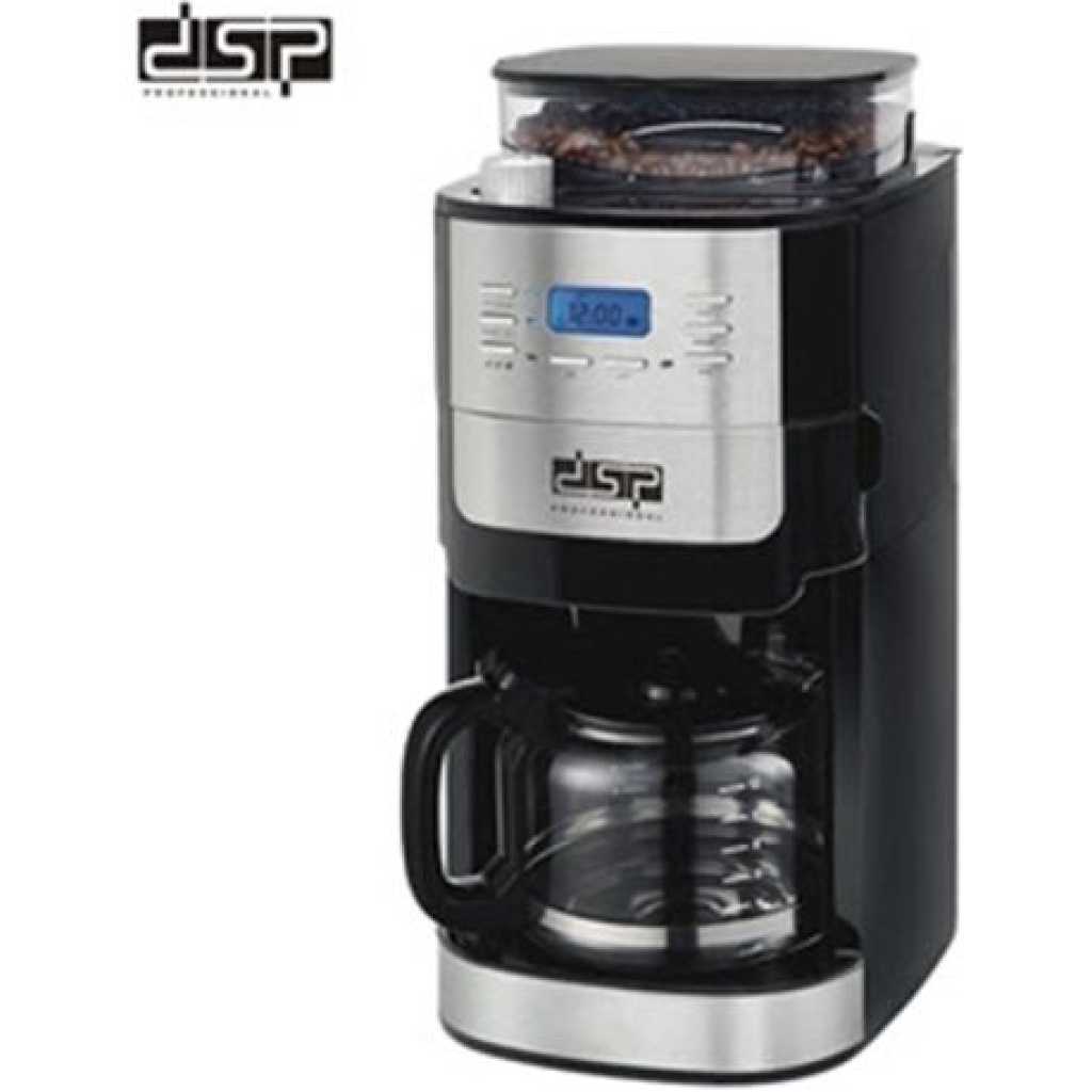 Dsp 2 In1 Automatic Electric Espresso Coffee Maker Machine - Black