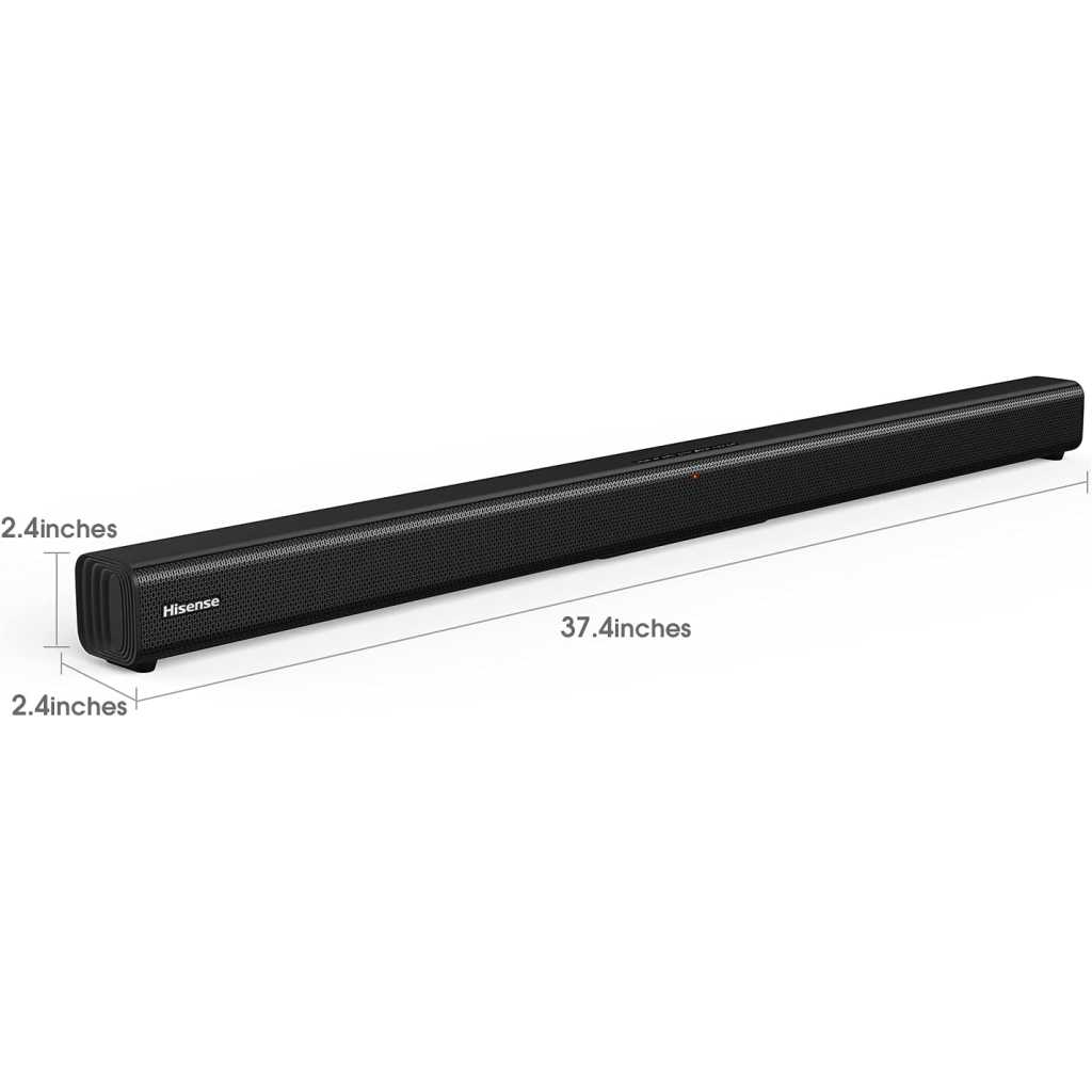 Hisense HS205 2.0ch Sound Bar, 60W, Enhance TV enjoyment, Bluetooth, HDMI ARC/Optical/AUX/USB, 3 EQ Modes